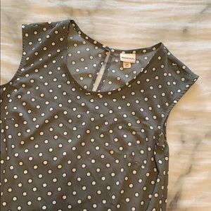 GRAY PATTERN TANK BLOUSE